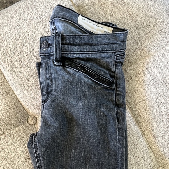 RAG & BONE BLACK/GRAY BLACKTHORN SKINNY JEANS SIZE 26 - Picture 15 of 16